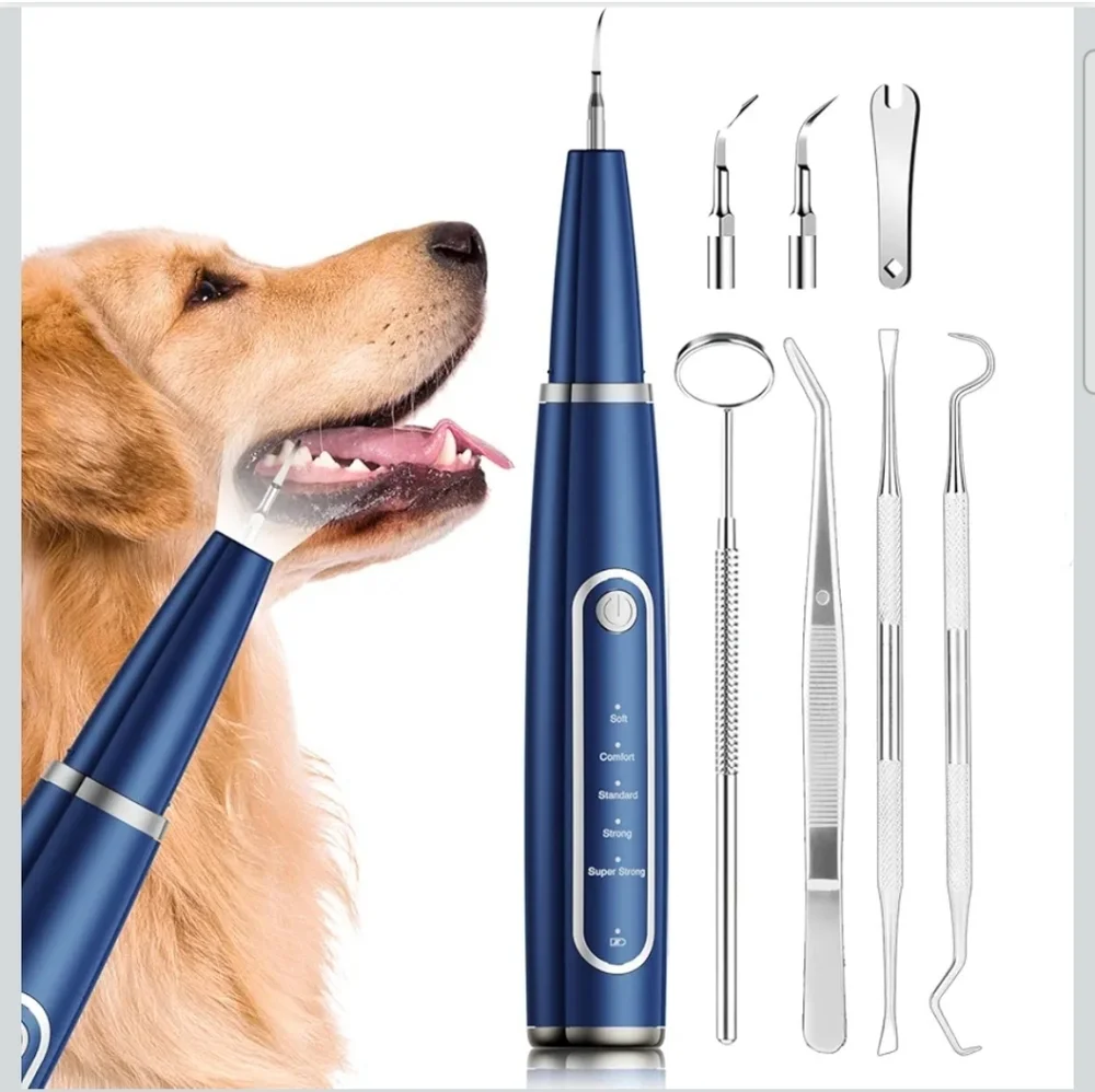 Ultrasonic Dog Teeth Cleaner - Blue